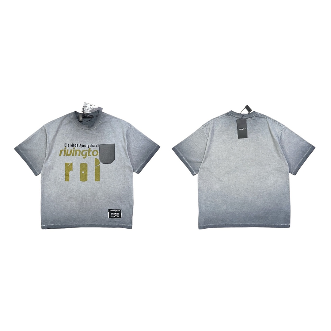 Unbranded 138 RIVINGTON Roi Rebis Die Moda CVA Tee Fire Mountain Grey T S M L - Image 3