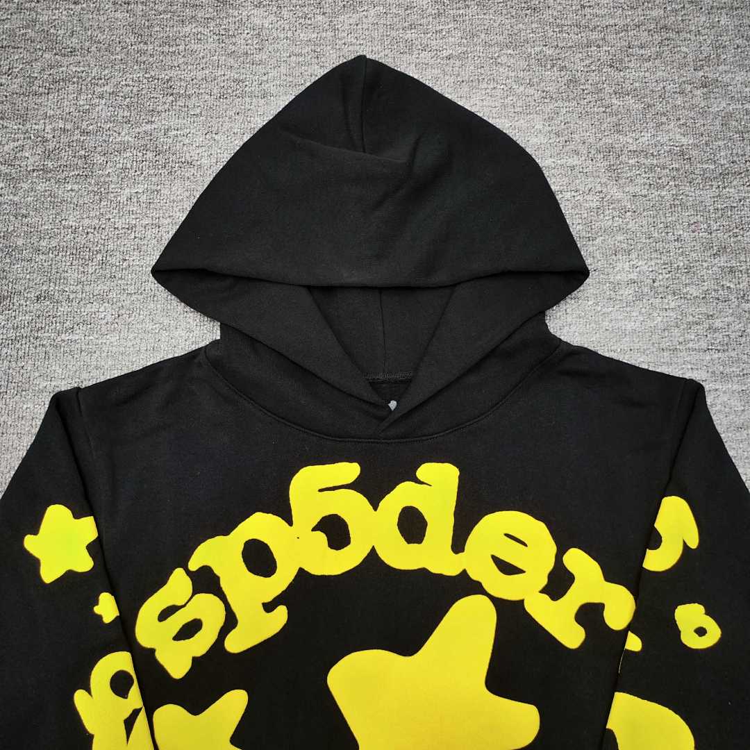 Sp5der FW24-1- Black Yellow Mens Womens Top : S-XXL - Image 8