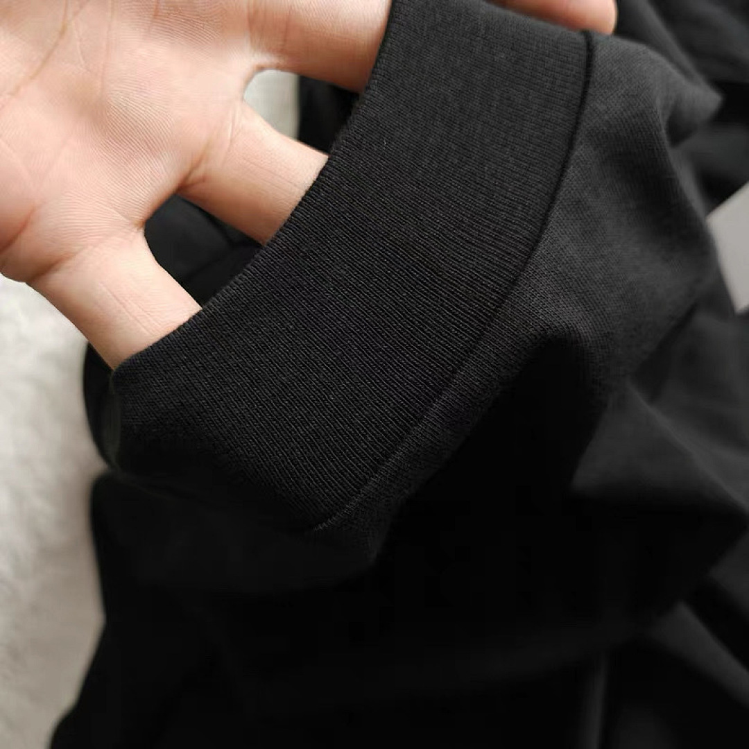 Essentials 118 ESS Full New LOGO Small High Collar Model Short Sleeve T Black S-XL 6215# - Image 11
