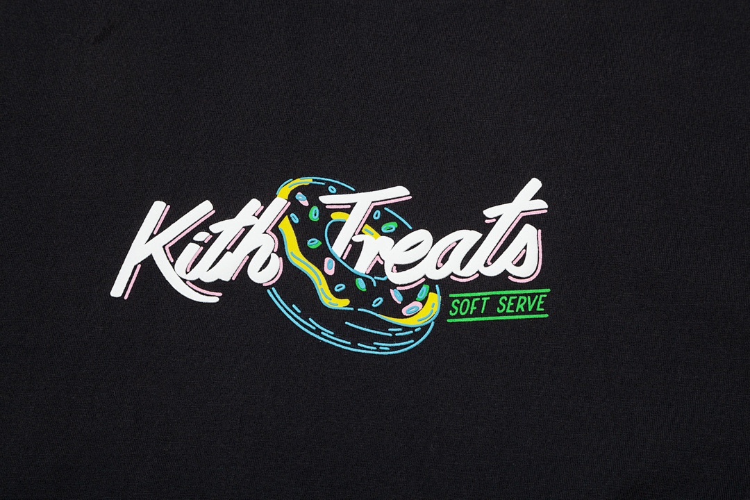 Adidas 138 KITH TREATS II Tee Limited Exclusive Print Wide Short Sleeve : Black White S M L - Image 5
