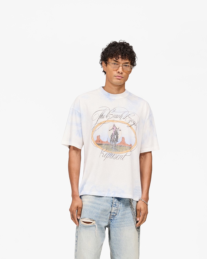 Represent 138 Represent The Beach Boys Collab Tie Dye Short Sleeve T : S M L XL (White) - Image 17
