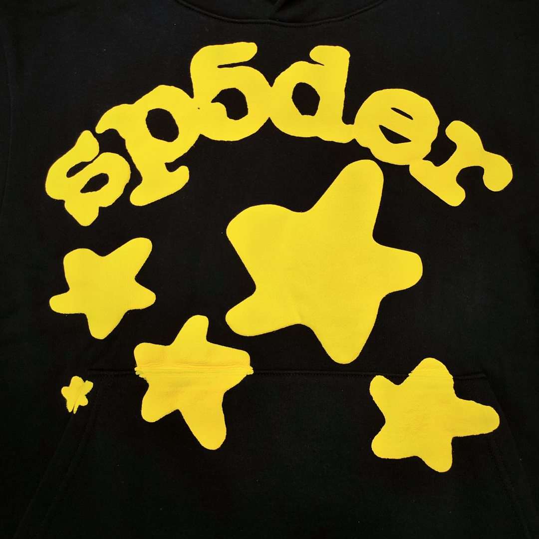 Sp5der FW24-1- Black Yellow Mens Womens Top : S-XXL - Image 9
