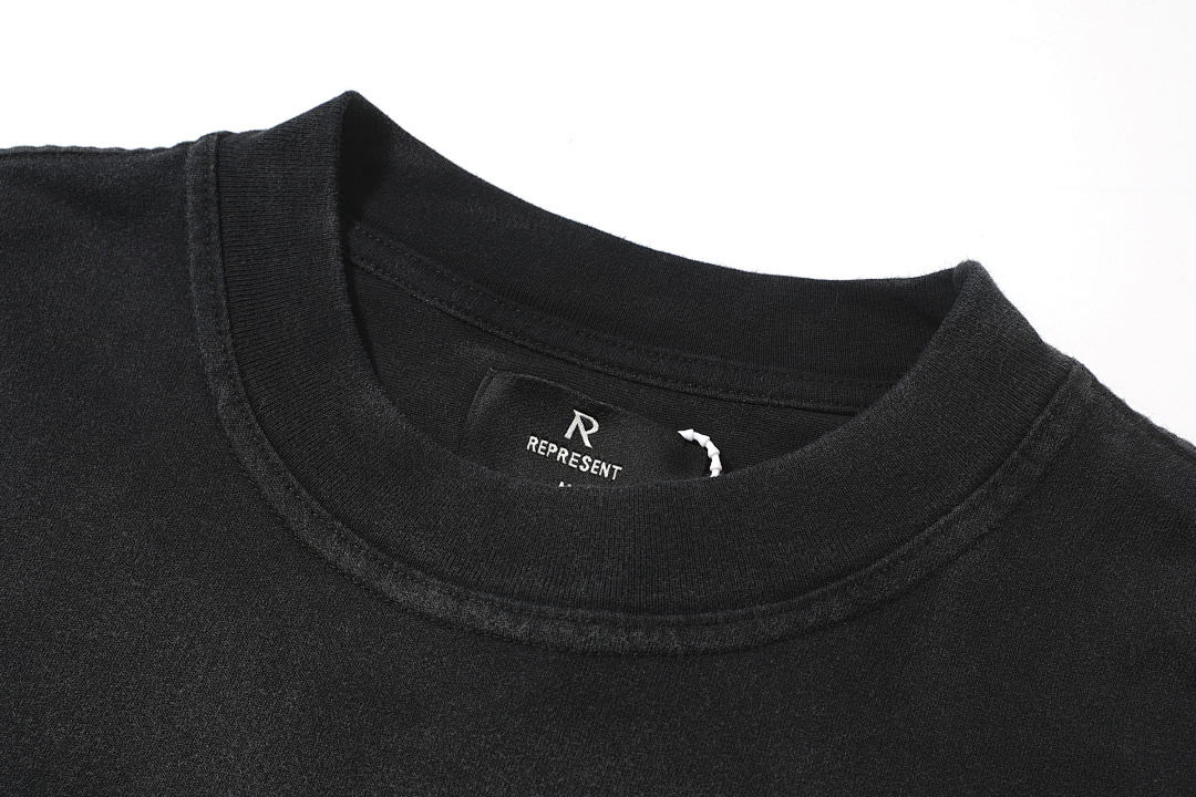 Represent 118 REPRESENT X MARAIS Collab Logo Short Sleeve T Black S-XL R3120# - Image 4