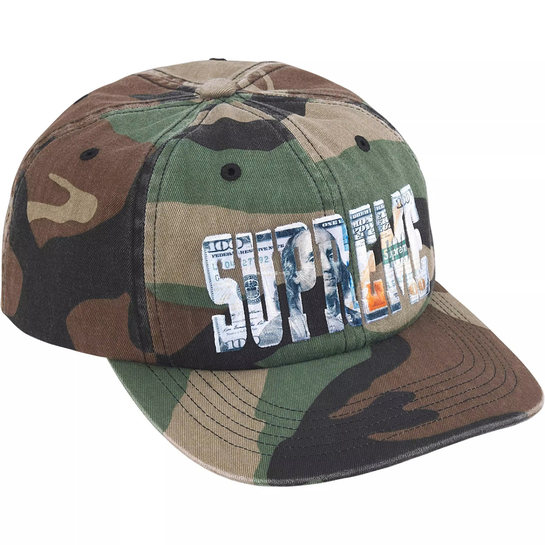 Supreme 128 EMBROIDERED MONEY (Black Pink Blue Red Light) - Image 2