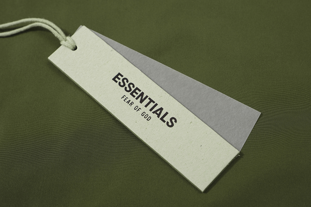 Essentials 298 ESS 24FW Stand Collar Canvas Wind Black Green S-XL 6253# - Image 34