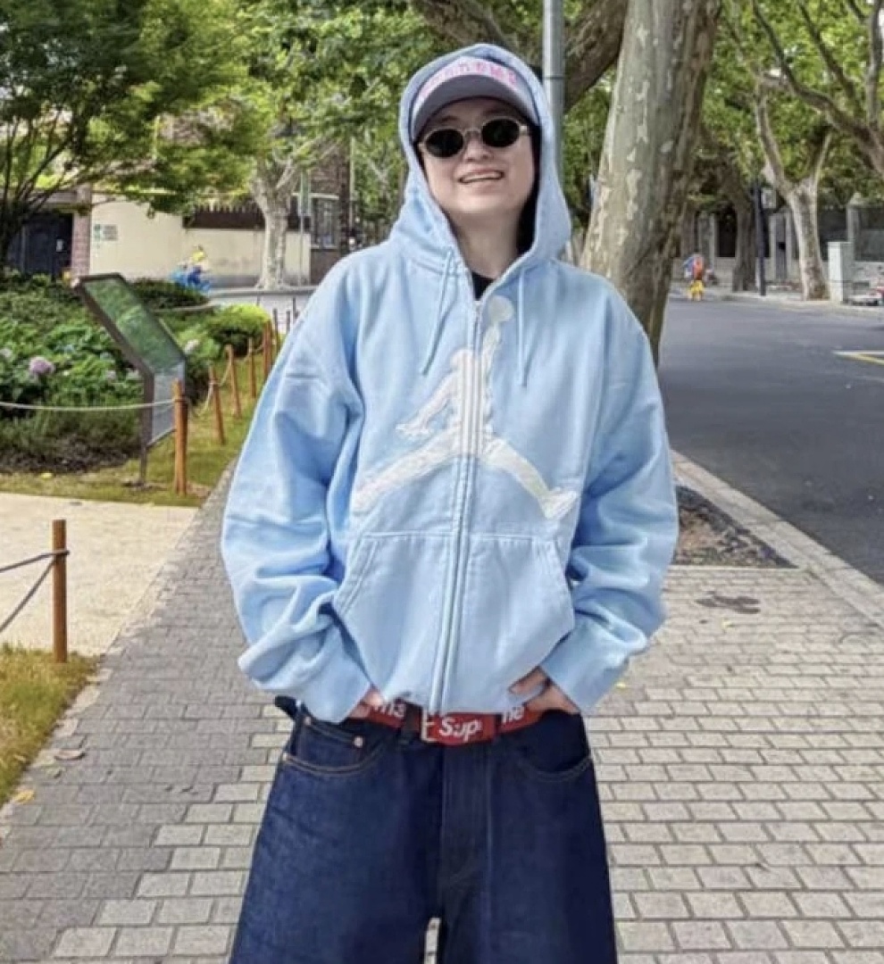 Supreme 368 ZIP UP HOODED SWEATSHIRT Buckle Embroidered Black Light Blue Red S-XL - Image 60