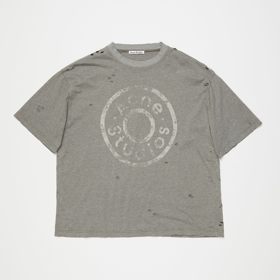 Acne Studios 128 AC Buckle LOGO Print Short Sleeve Grey Color Pink Floral Blue Black S-XL 8041# - Image 62