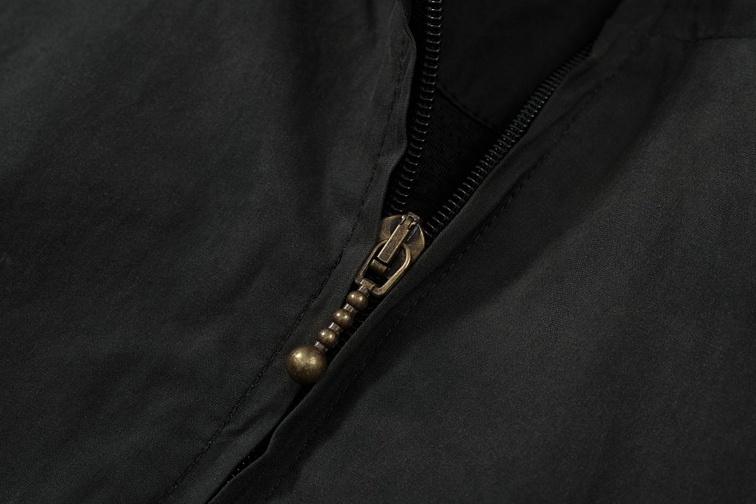 Off-White 288 AC Logo Zipper Jacket Print Wind Black Off White S-XL 3396# - Image 7
