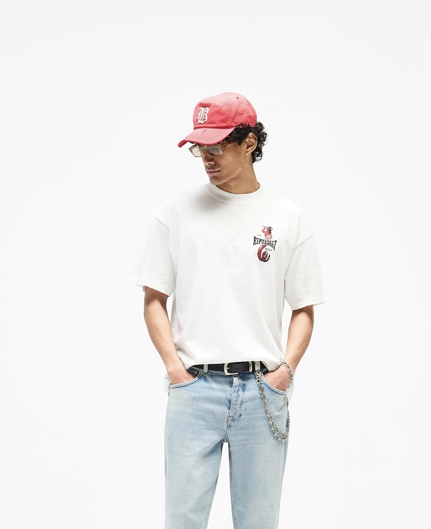 Represent New High Mens Womens Top Wide Short Sleeve : S M L XL Water (Black) - Image 20