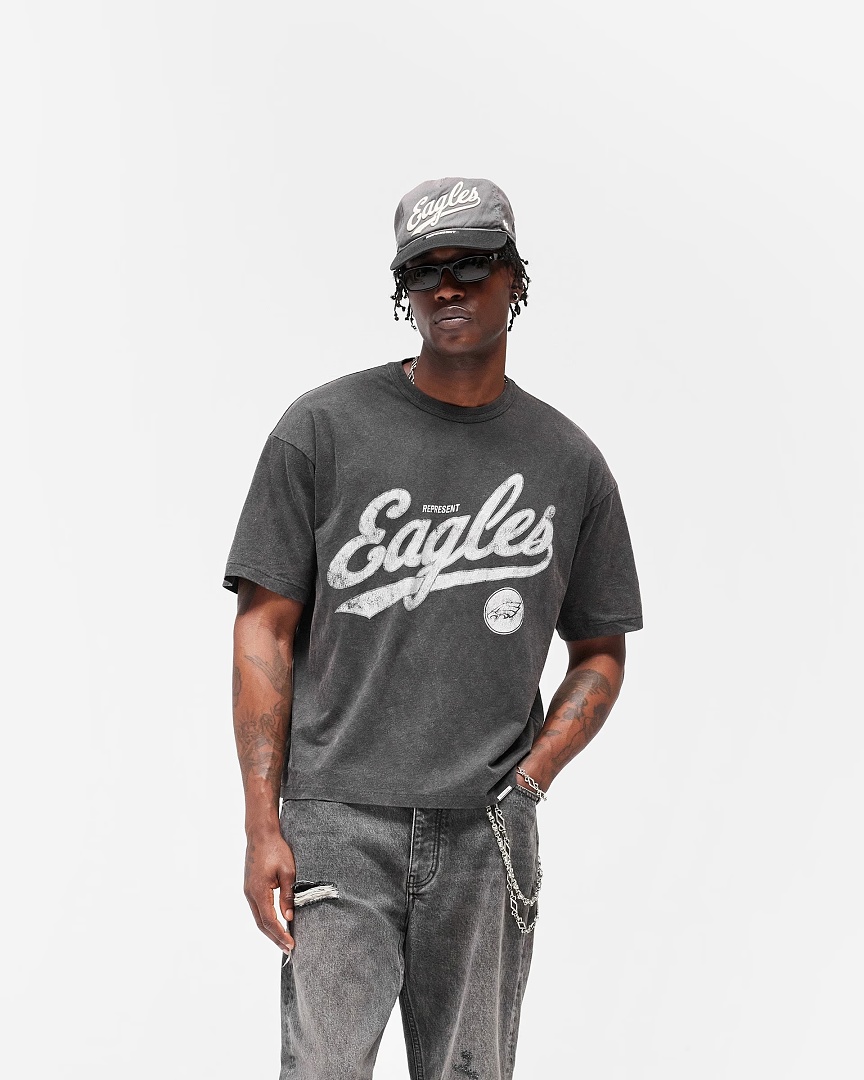 Represent 138 REPRESENT New High Mens Womens Top Water Wide Short Sleeve : S M L XL (Black) - Image 5