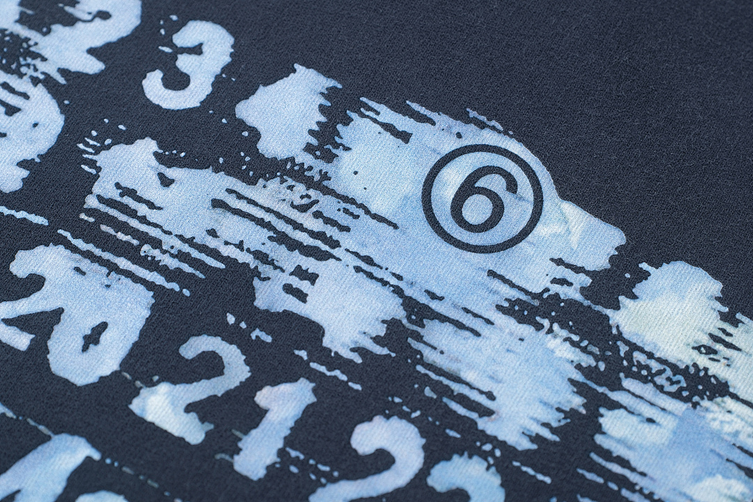 On Running 118 Maison Margiela MM6 LOGO Print Short Sleeve T Grey Blue Black 46 48 50 52 3417# - Image 8