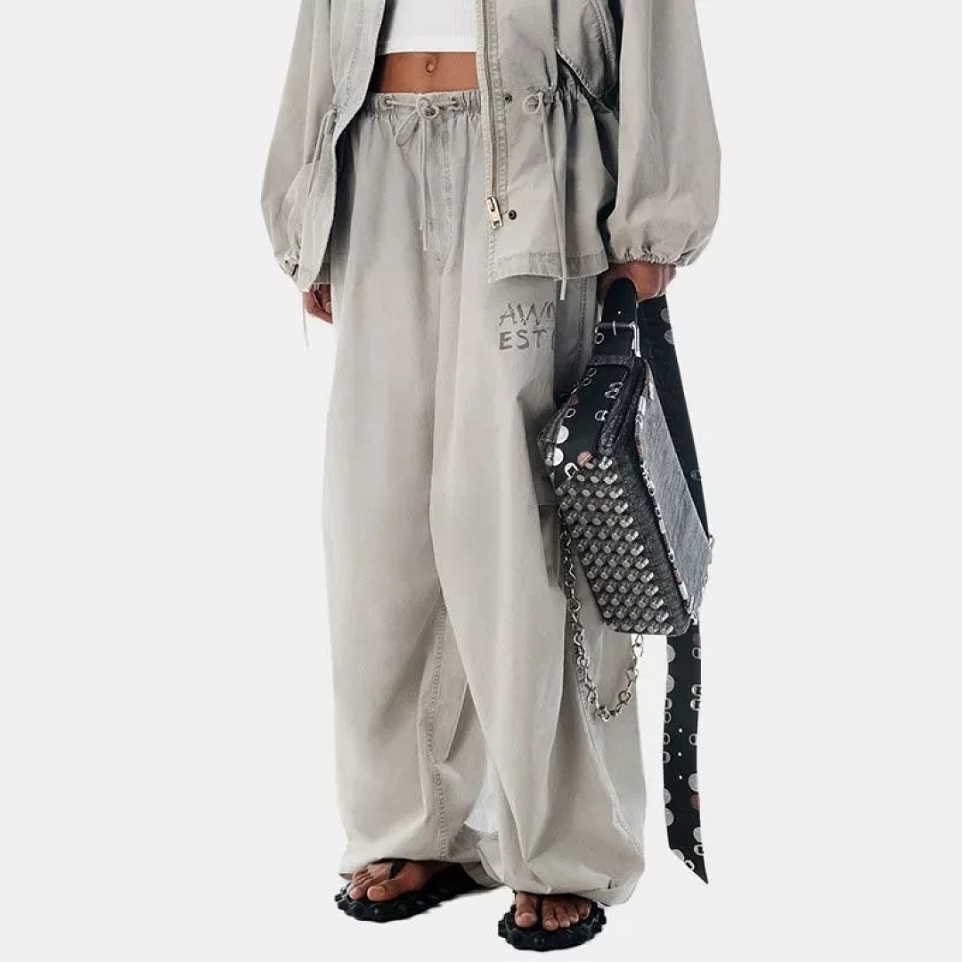 Unbranded 278 AW Embroidered Print Water Grey S-XL 7630# - Image 17