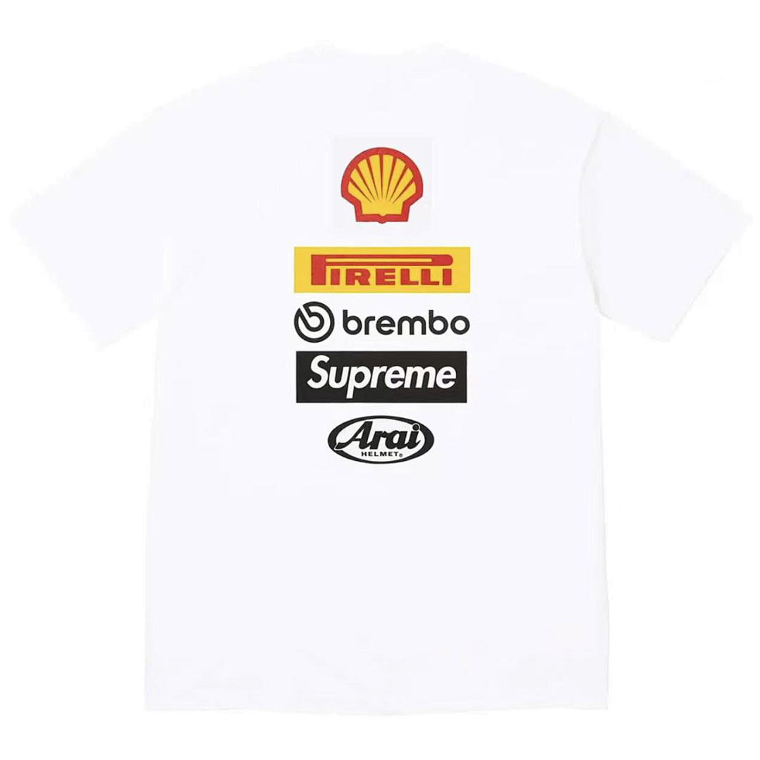 Supreme 118 SUP DUCATI SS24 Khaki Collab Short Sleeve Black White Red S M L - Image 7