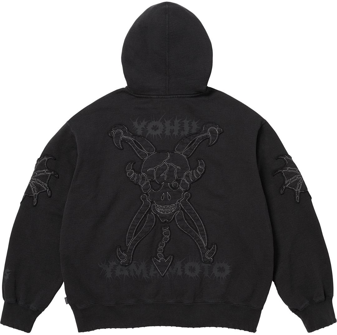 Supreme 498 YS Y'S BY YOHJI YAMAMOTO/ Mountain Collab ZIP UP HOODED / Black Light Apricot S - Image 4