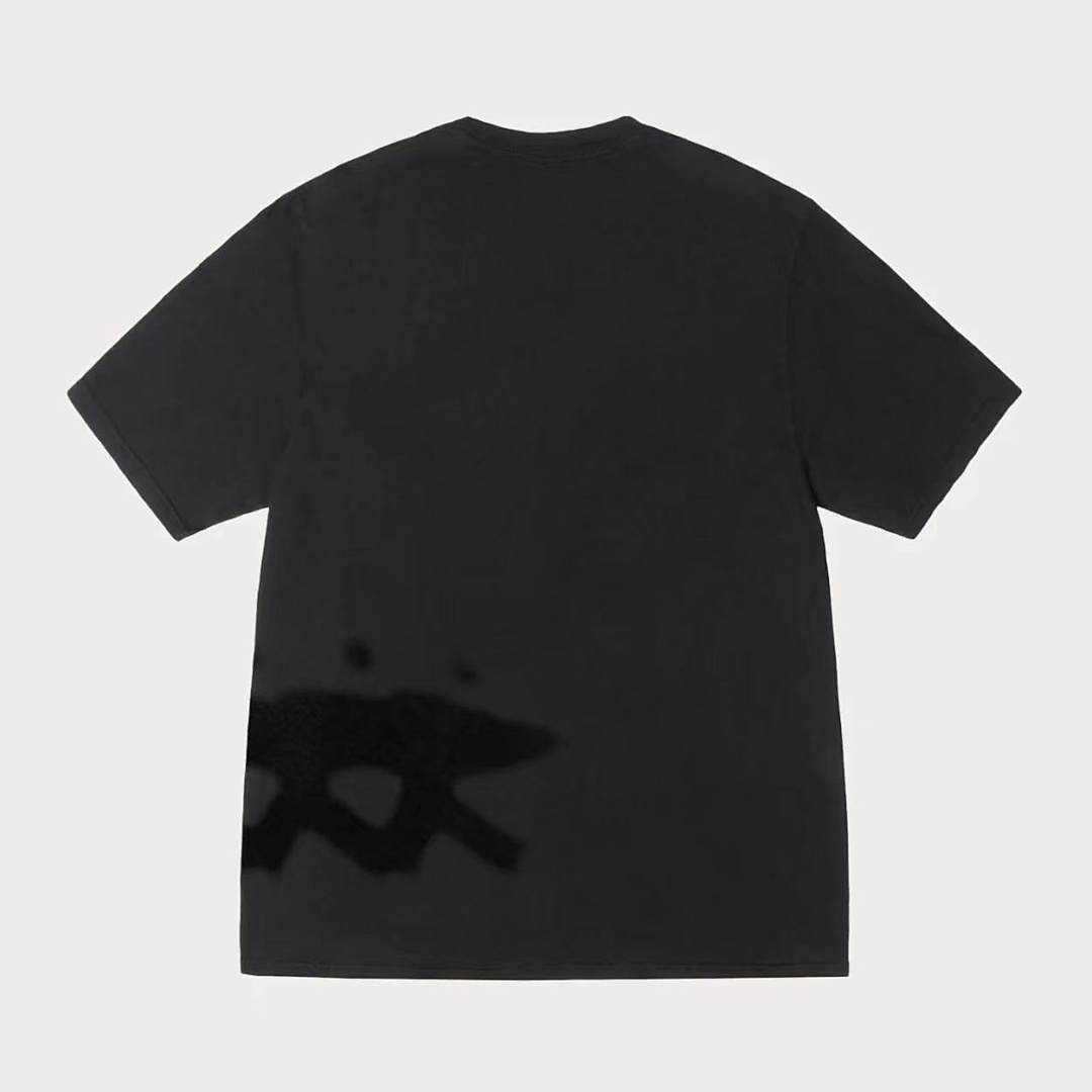 On Running ON SALE58 STU Low Tide Pigment Dyed T-Shirt 25SS Print Short Sleeve T Black White S M L - Image 3