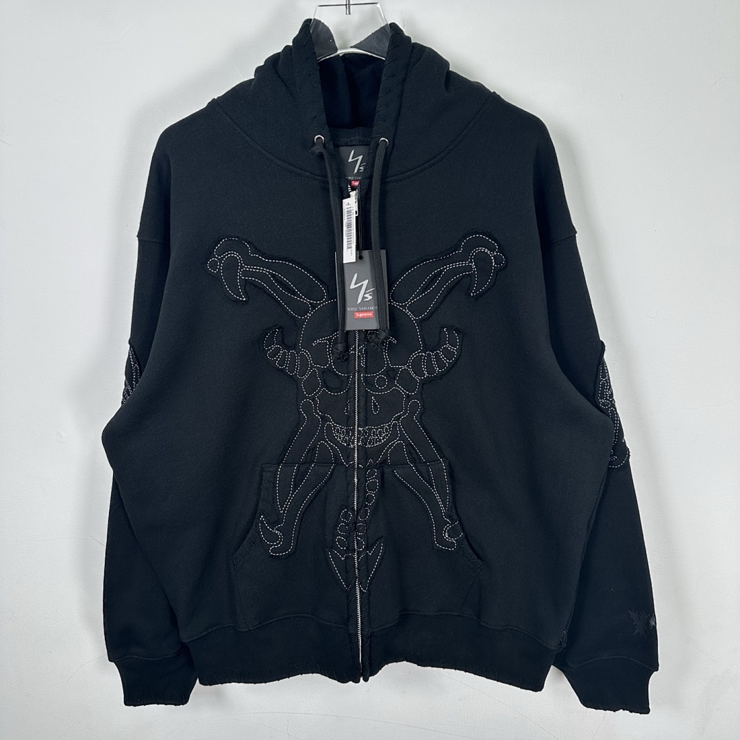 Supreme 498 YS Y'S BY YOHJI YAMAMOTO/ Mountain Collab ZIP UP HOODED / Black Light Apricot S - Image 5