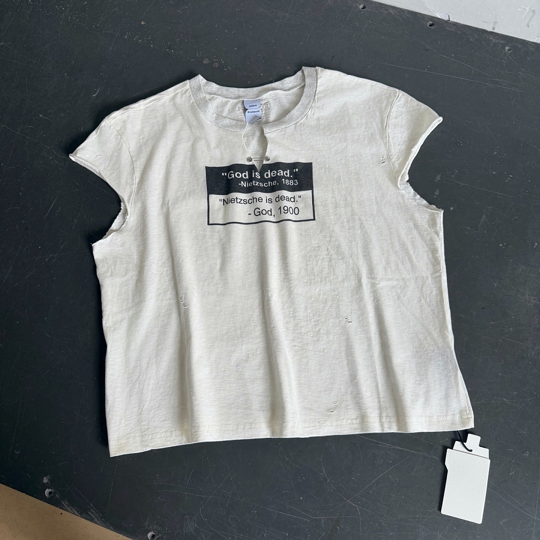 Unbranded 118 Protocol Index Short Collar T : 1 2 3 (Washed White) - Image 5