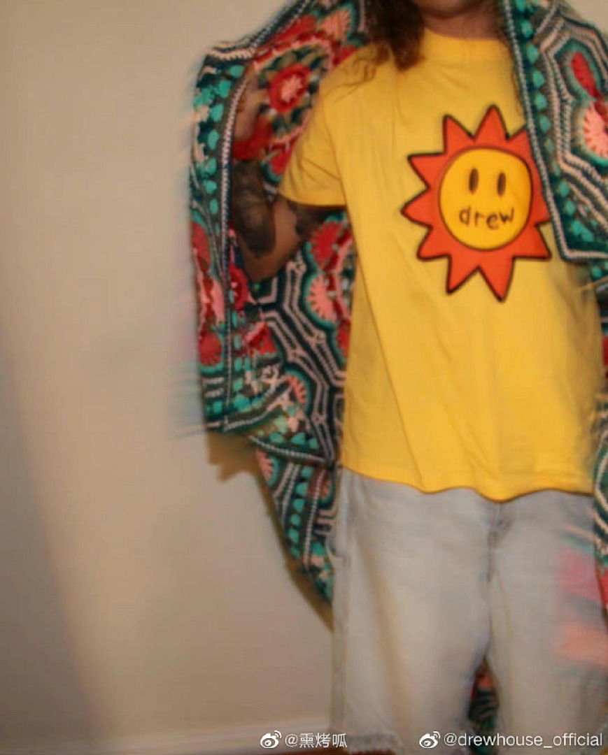 Drew House 98 DREW HOUSE SONNY SS TEE Logo Print Short Sleeve T Yellow S M L - Image 6
