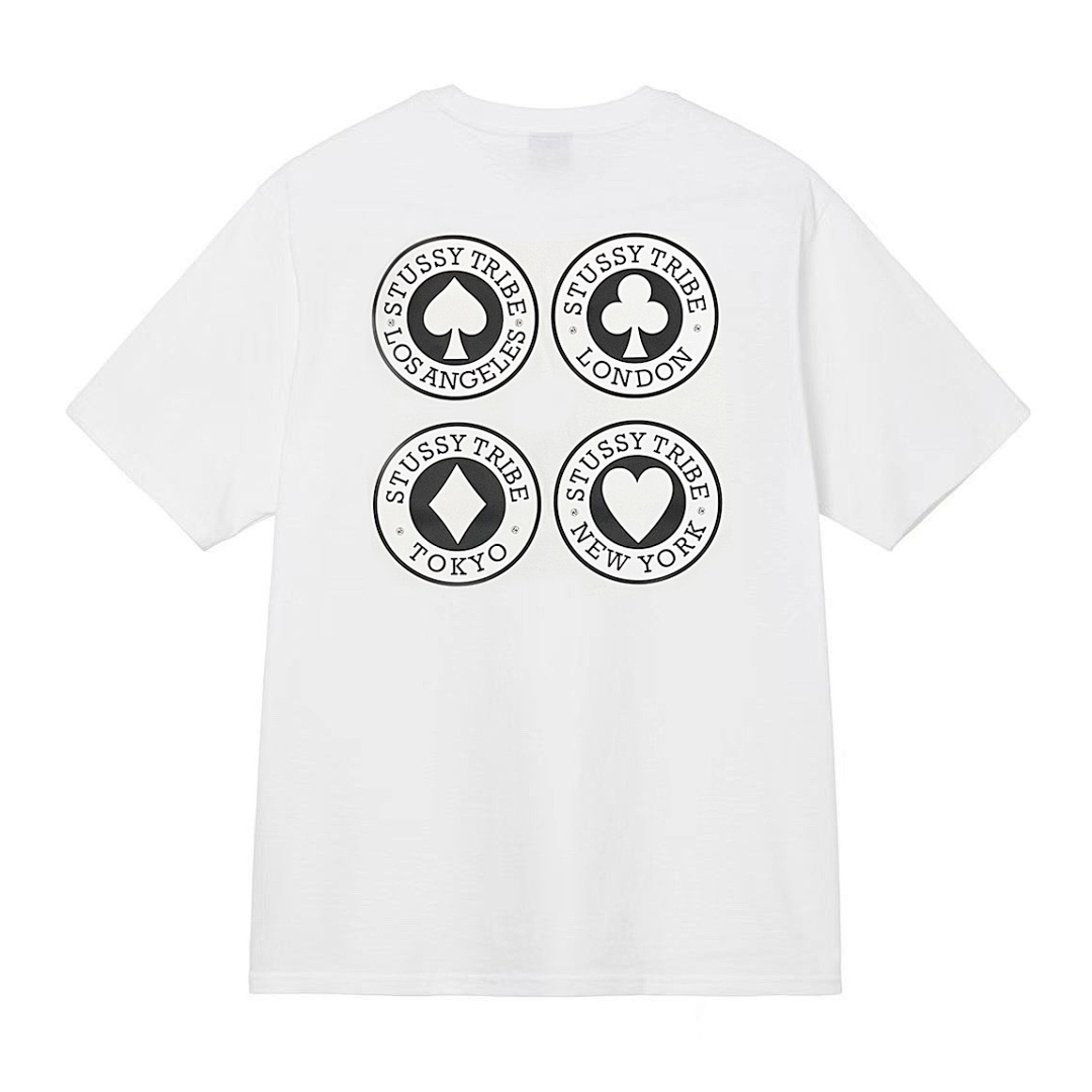 Stussy 108 Stu Print Short Sleeve T : Black White S Ｍ L XL - Image 5