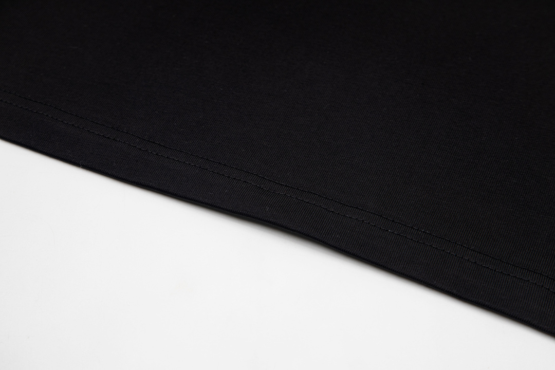 AMIRI 118 Wide Version Model Short Sleeve T Logo Embroidered High Wind Black White S M L XL 9906# - Image 9