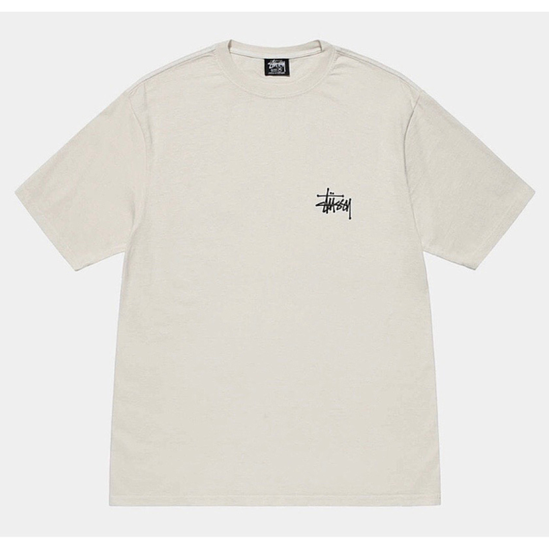 Stussy 98 STU 23SS BASIC LOGO TEE Short Sleeve T : White Black Cream Khaki Water Fruit Green Yellow S M L XL Y0767# - Image 10