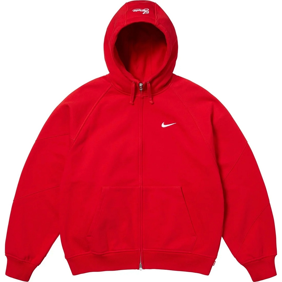 Supreme 398 SWEATSHIRT Embroidered LOGO Wide Black Grey Red S-XL - Image 10