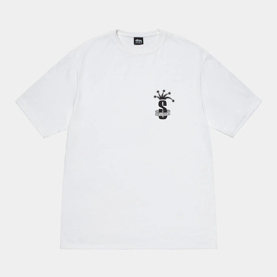 Stussy 118 Stu FW24 CROWN BAND S LOGO TEE Print Short Sleeve T Black White M L - Image 19