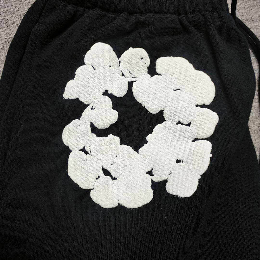 Unbranded 318 TOP Stock X Cactus Denim Tears Wreath Sweatpants460 100% Solid Cotton Mens Womens Black Grey Blue S-XL - Image 23