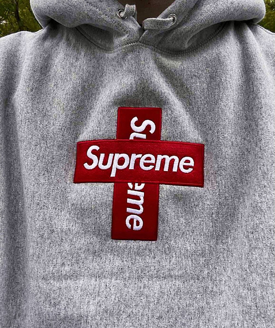 Supreme 238 Sup 20FW Cross Box Logo Hooded Sweatshirt Bogo S M L XL Black Grey S306 - Image 11