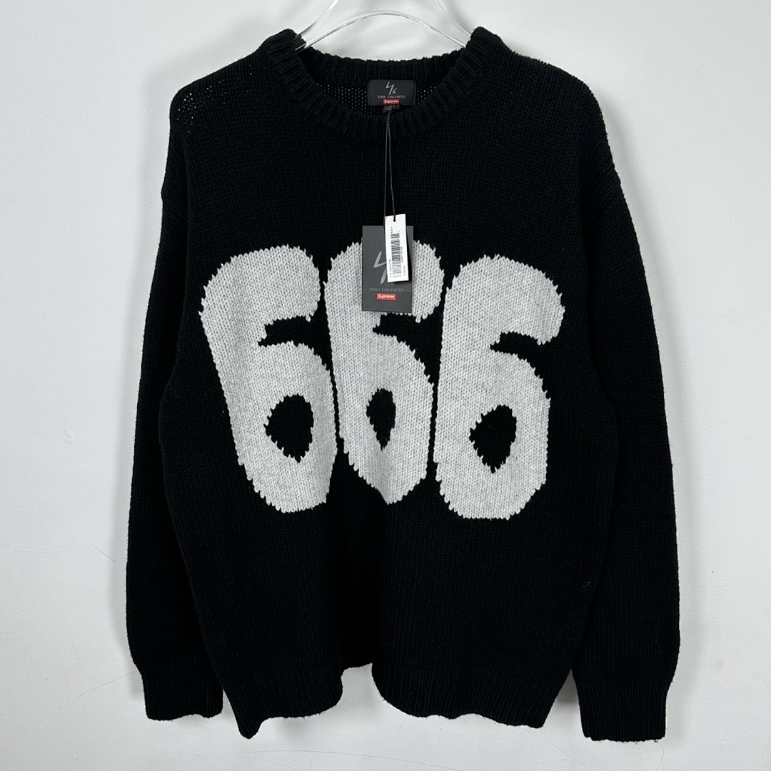 Supreme 398 SU X Mountain Y'S BY YOHJI YAMAMOTO Collab SWEATER Fleece Black S-XL - Image 5