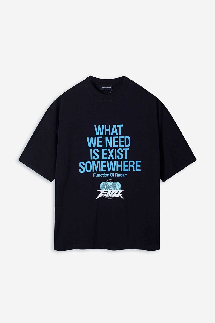 Arc'teryx 108 FAR RADAR T-SHRITS CLEAN FIT Print Short Sleeve T : Black 1 2