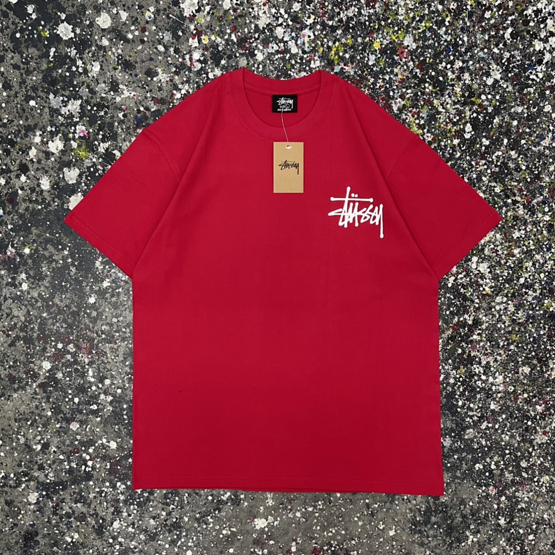 Stussy 108 Stu Light Reflection Print Short Sleeve T : Black Yellow Red Pink Blue Apricot Green Grey Khaki White S Ｍ L XL - Image 5