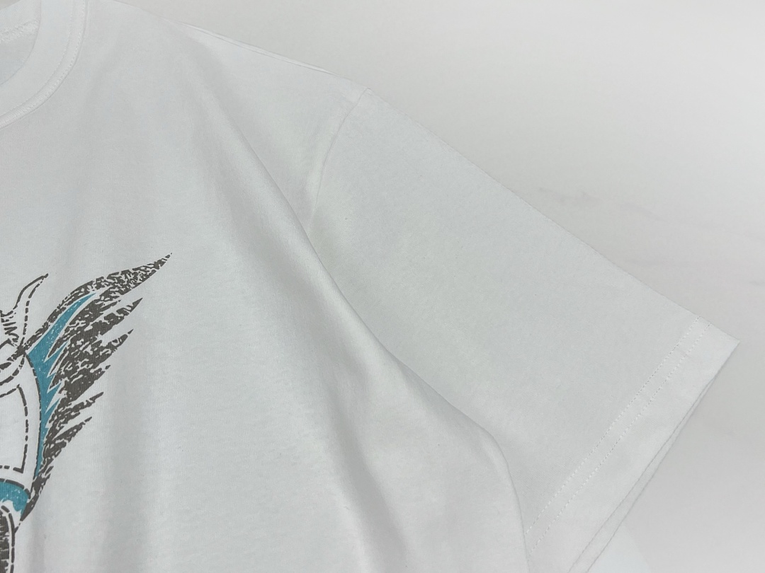 Off-White 128 REPRESENT New High Mens Womens Top Water Wide Short Sleeve T :S M L XL : Off (White) - Image 14