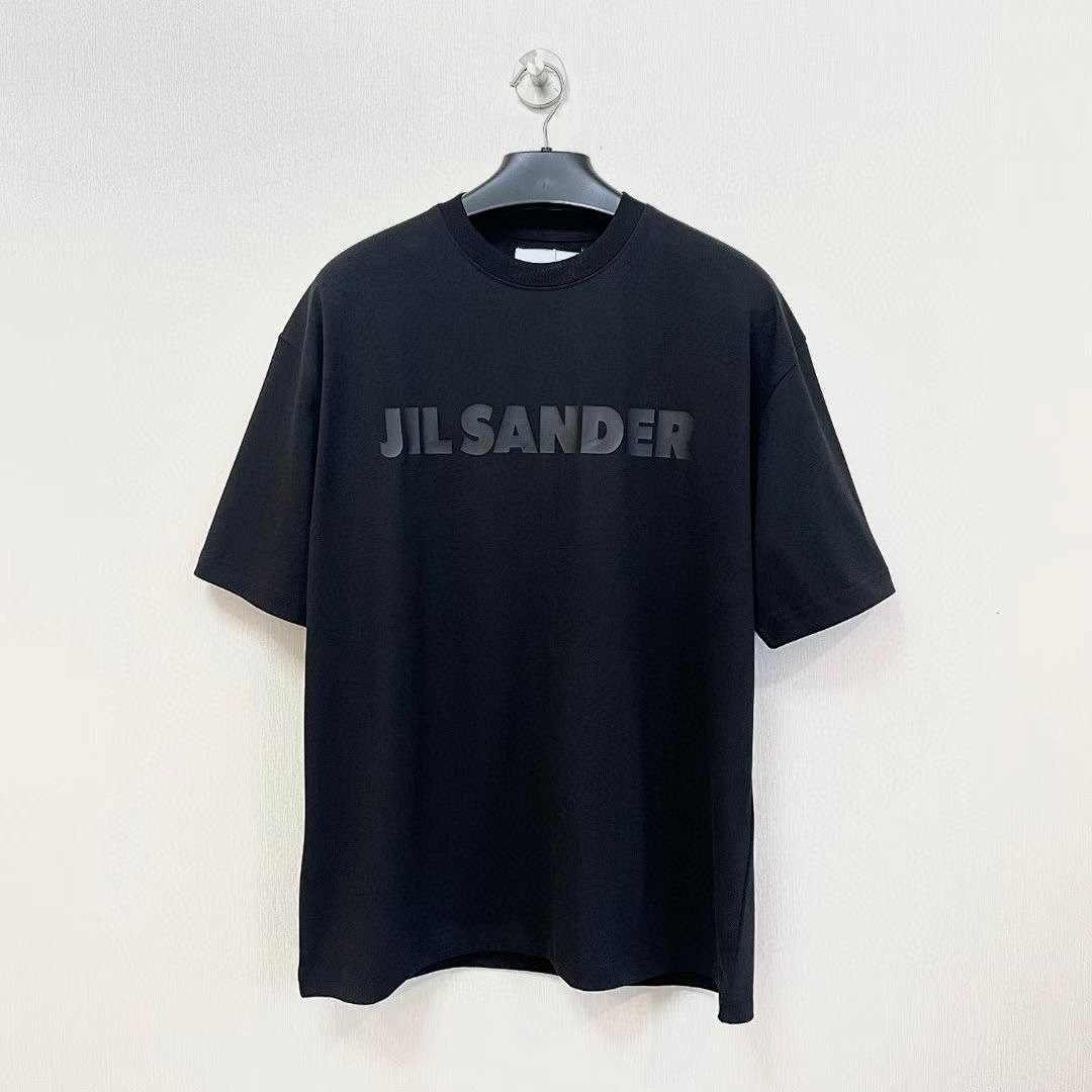 Unbranded 108 JIL SANDER Label Print Logo Short Sleeve T Black White Cream Apricot S-XL J9888# - Image 50