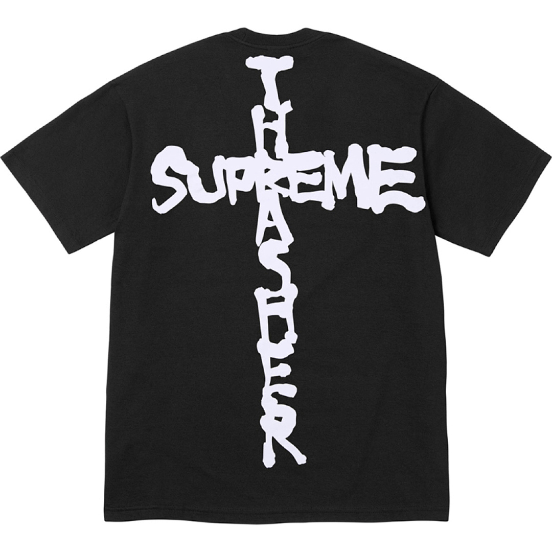 Supreme 118 SUP X THRASHER T TEE Black White S M L
