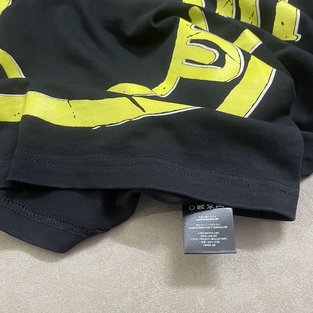 Unbranded 138 Satoshi Nakamoto Yellow Print T Washed Black S M L (Smiley Face) - Image 10