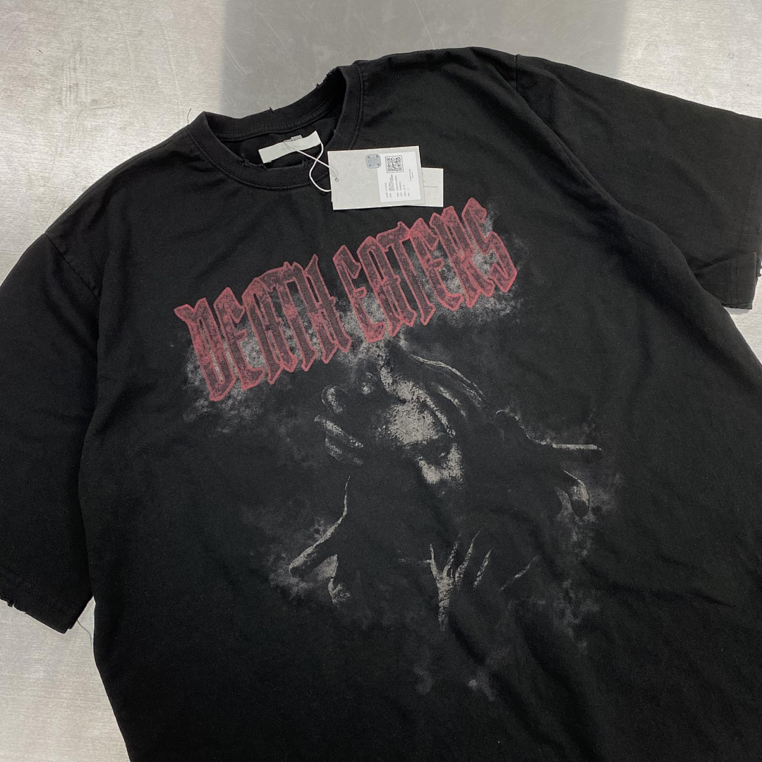 Unbranded 118 Undermycar 23SS DEATH EATERS TEE Print Short Sleeve T Black 1 2 3 4 3975# - Image 22
