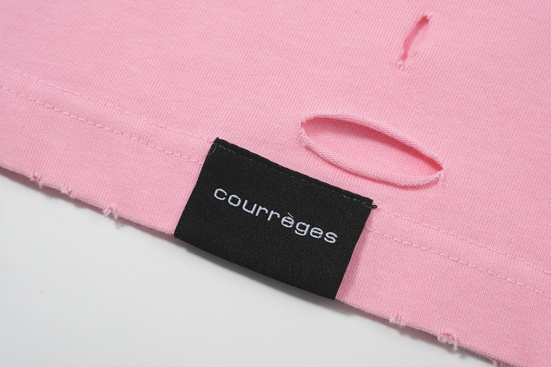 Unbranded 138 Courreges LOGO Short Sleeve T Pink Black S-XL 8070# - Image 31