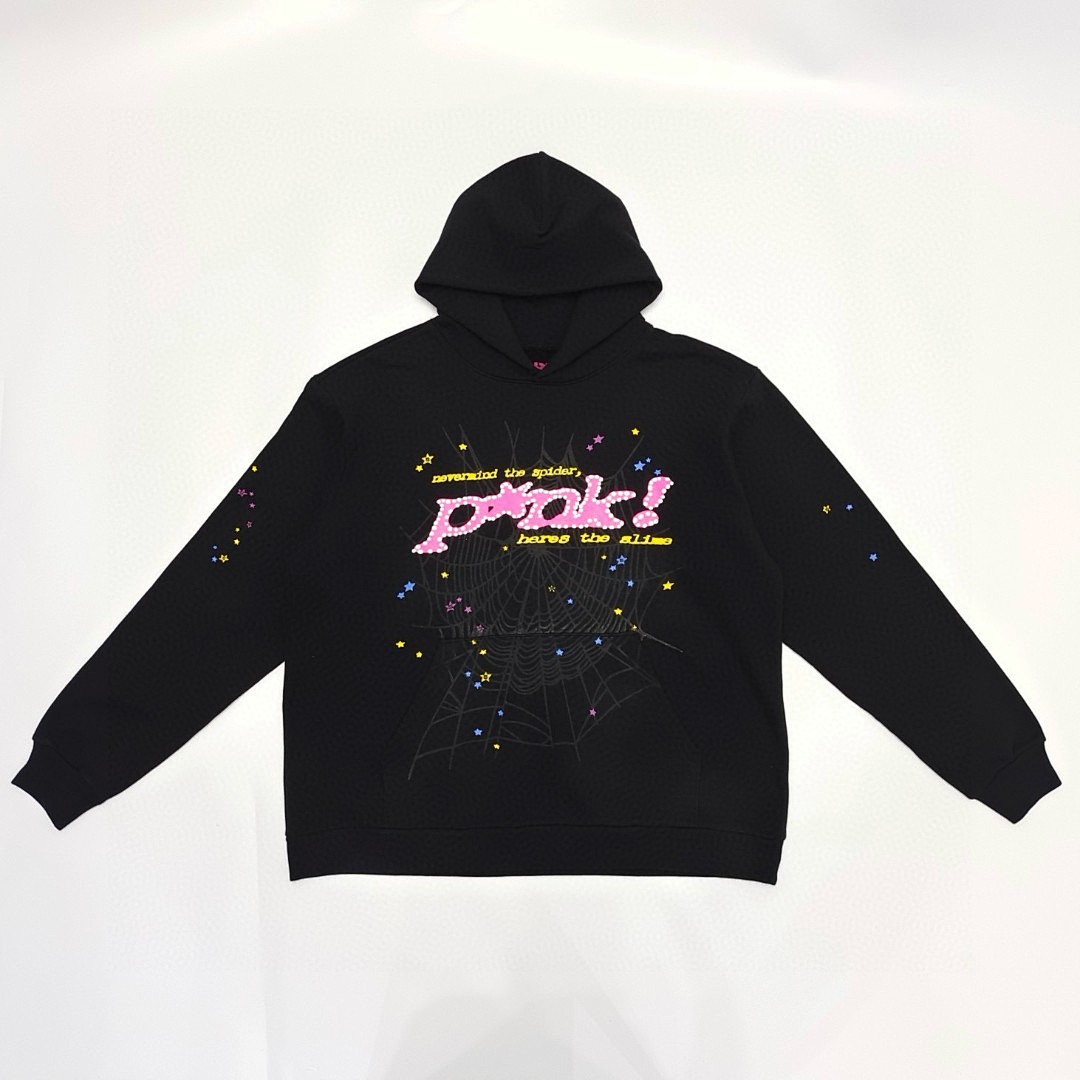 Sp5der FW23 HOODIE Mens Womens Top Black : S-XXL