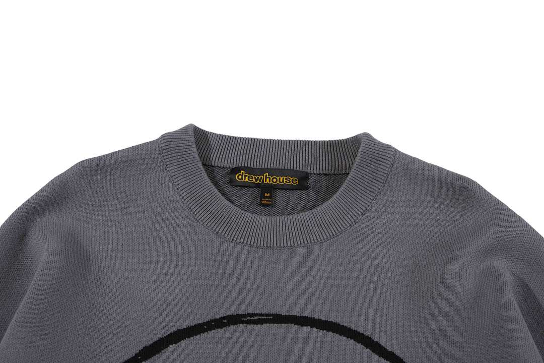 Drew House 218 DREW HOUSE LAVANDER Logo Floral Solid Long Sleeve Fleece Grey Purple S M L - Image 6
