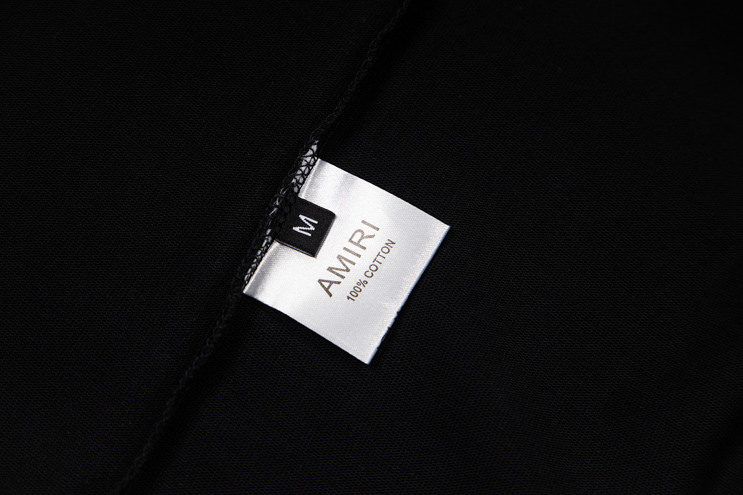 AMIRI 128 26Ss New Logo Diamond Starry Short Sleeve T Black White S M L XL 9928# - Image 12
