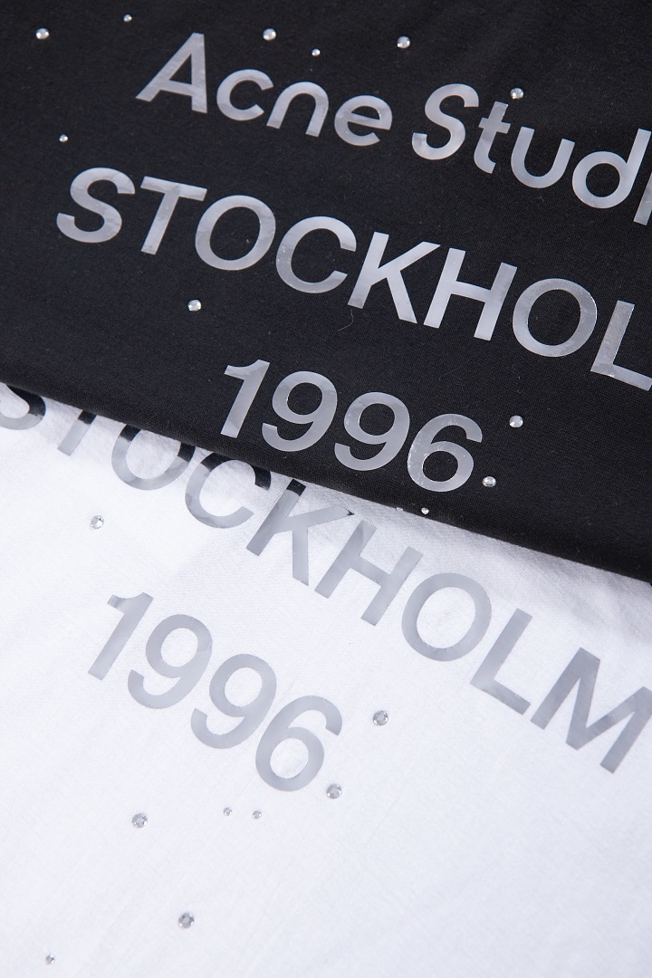 Acne Studios 168 AC1996 Limited Exclusive Silver Long Sleeve T : Black White S-XL - Image 8