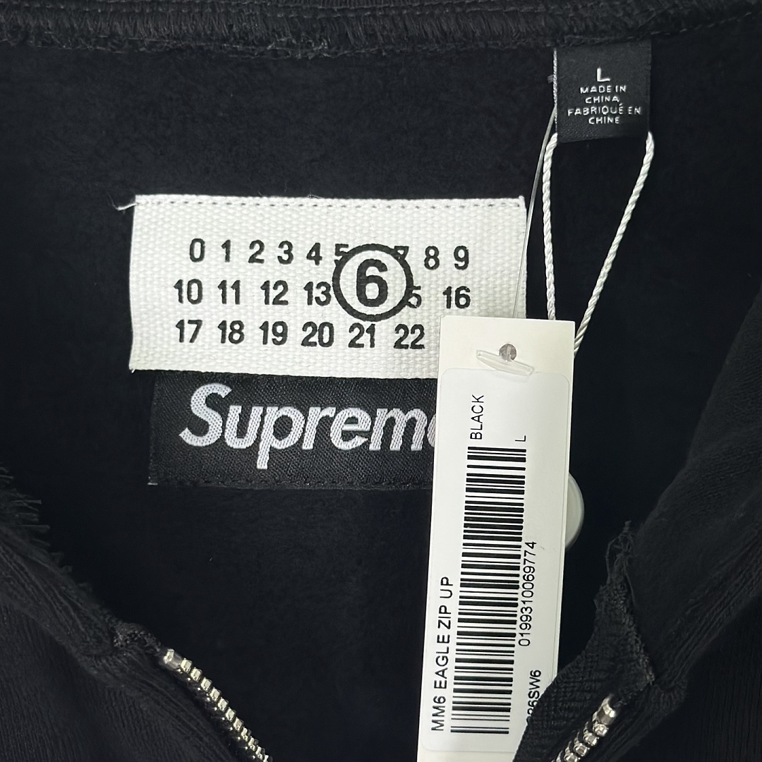 Supreme 398 MM6 EAGLE ZIP UP Classic Black Grey Purple Red S - Image 21