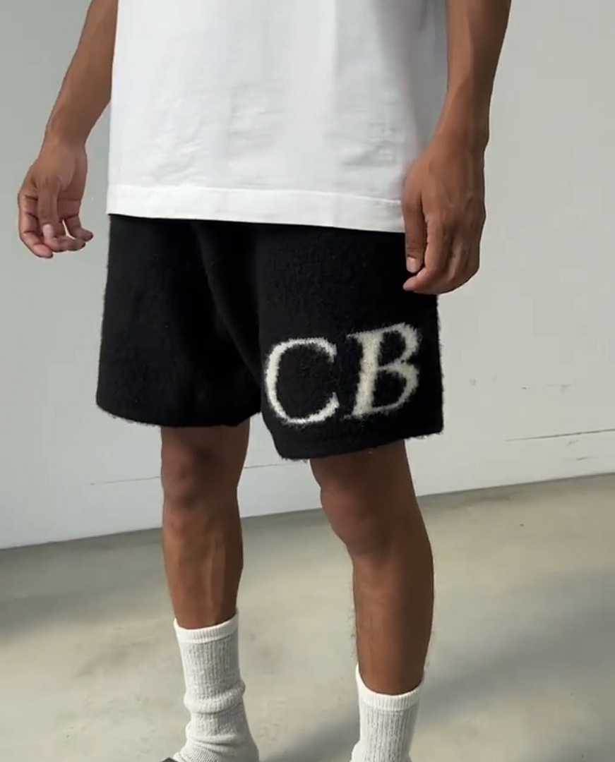 On Running 198 Cole Buxton Logo Floral Fleece Stitching Lace Short Black Off White Grey Blue Camel S-XL C7030# - Image 90
