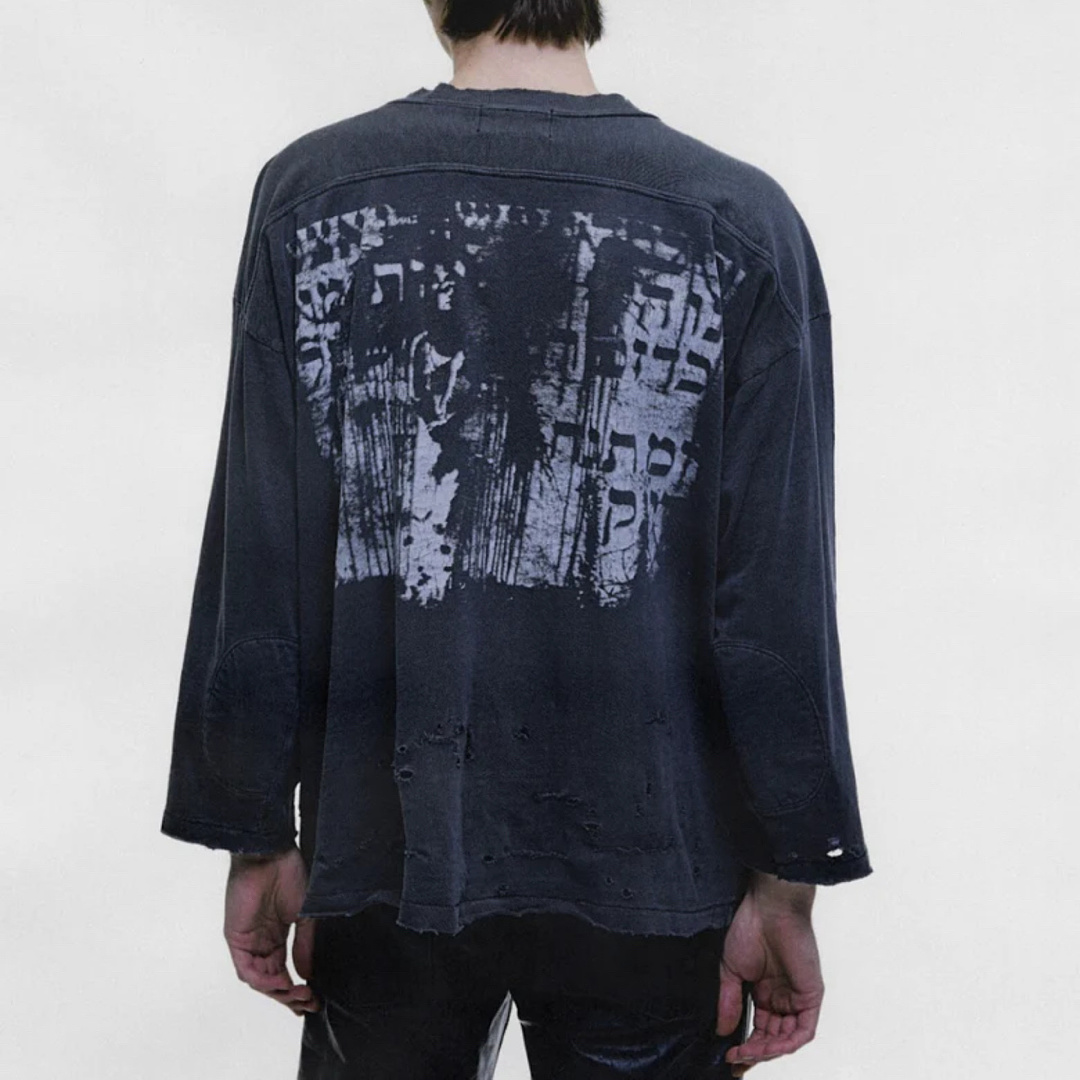Enfants Riches Deprimes 148 Enfants Riches Deprimes BLACK PAINTINGS Washed Long Sleeve : Water S-XL - Image 15