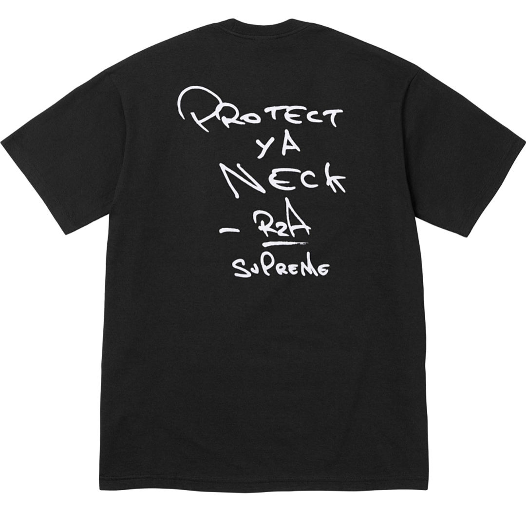 Supreme 138 WU-TANG CLAN RZA TEE T Black White S- XL - Image 3