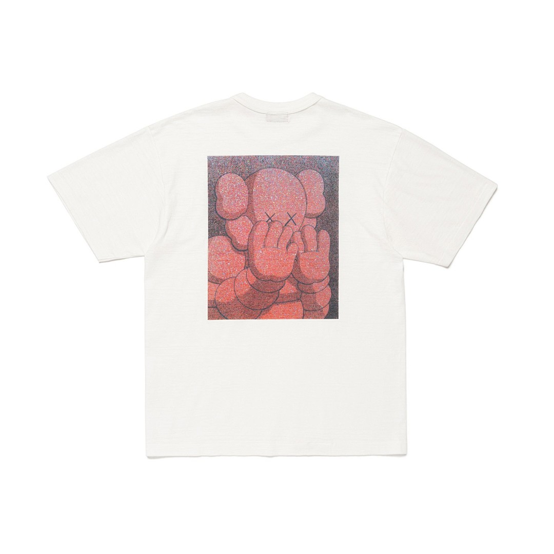 Human Made 118 HUMAN MADE × KAWS Collab Double X Cream Print Collar Short Sleeve T : White S M L - Image 12