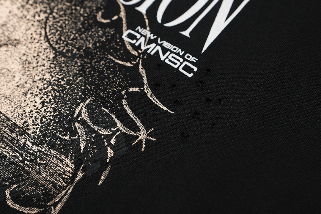 On Running 118 CIVISION By CSC Dark Vision Distressed Print Short Sleeve T Black 1 2 3 3411# - Image 8