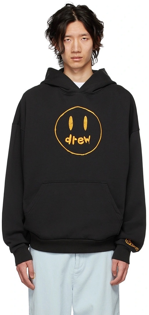 Drew House 228 DREW HOUSE SSENSE Exclusive Painted Mascot Hoodie Collab Limited Embroidered Velvet Black Purple S M L - Image 22