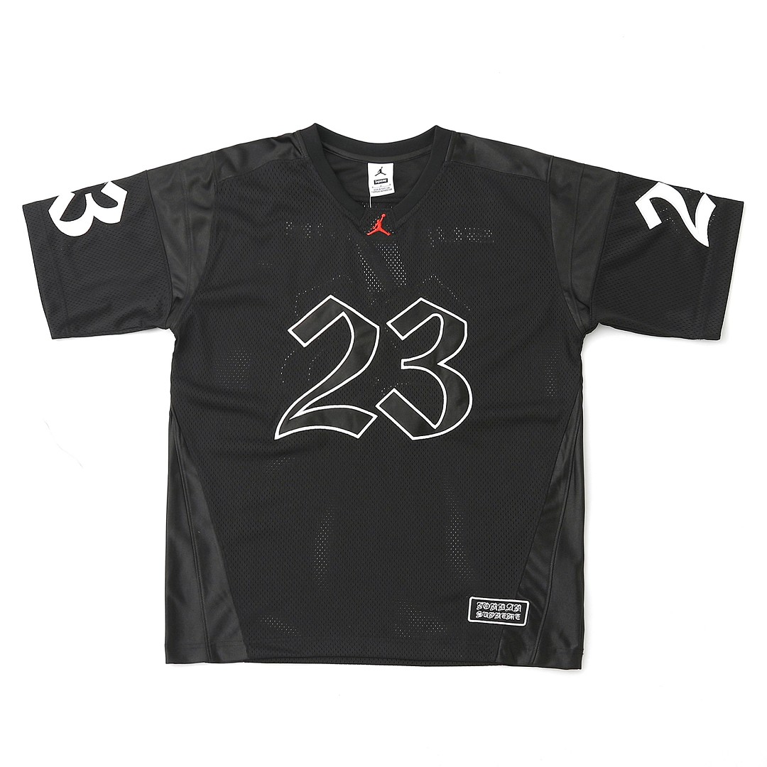Supreme 238 SS26 WEEK15 Jersey V Collar Patchwork Embroidered Logo : Red Blue Black S-XL